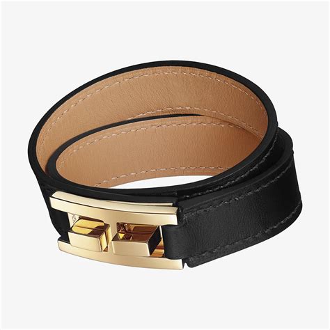 hermes drag double tour bracelet review|Hermes leather wrap around bracelet.